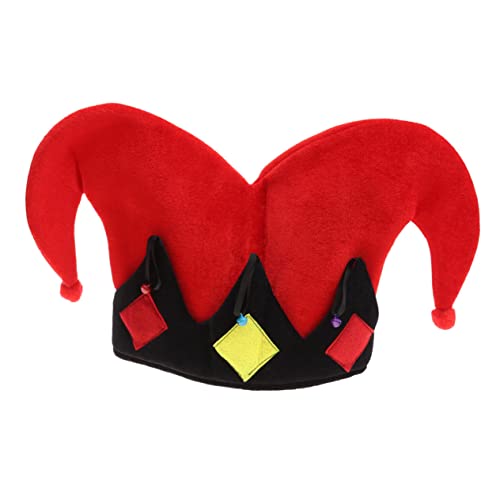 NOLITOY Roten Clown Hut für Erwachsene Angled Cosplay Kopfbedeckung für Partys Bühnenaufführungen und Karneval Atmungsaktiv Leicht und Komfortabel für Theater Tänze und Verkleidungen NOLITOY Roten Clown Hut für Erwachsene Angled Cosplay Kopfbedeckung für Partys Bühnenaufführungen und Karneval Atmungsaktiv Leicht und Komfortabel für Theater Tänze und Verkleidungen von NOLITOY