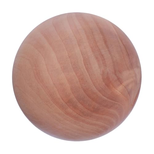 NOLITOY Runde Holz Kugel Massivholz DIY Bastelball Glatt Poliert Natürliche Holzkugel für Malen Dekorieren Handarbeit Holzteile Zubehör von NOLITOY