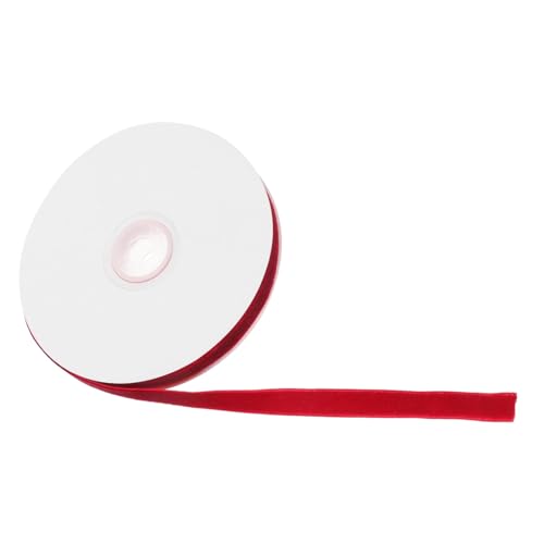 NOLITOY Samtband Rot DIY Geschenkband Schneidbar Vielseitig Für Geschenkverpackung Haaraccessoires Dekoration Festliche Bastelprojekte von NOLITOY