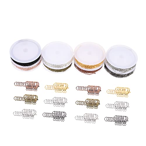 NOLITOY Schmuckketten Farben Flach Gepresste Kreuzkette mit Karabinerverschluss für DIY Schmuckherstellung Halsketten Armbänder Basteln Zubehör NOLITOY Schmuckketten Farben Flach Gepresste Kreuzkette mit Karabinerverschluss für DIY Schmuckherstellung Halsketten Armbänder Basteln Zubehör von NOLITOY