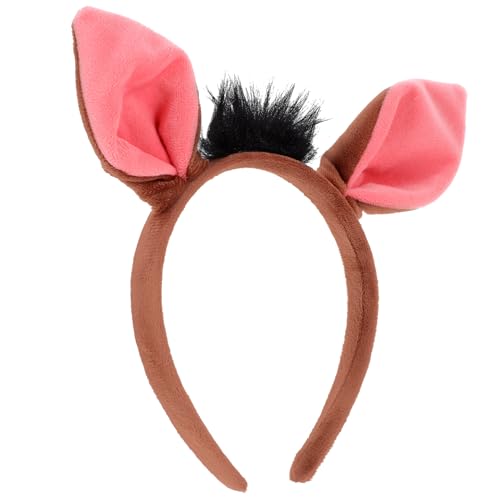 NOLITOY Schweineohren Stirnband Ostern Tier Cosplay Kopfbedeckung Plüschtier Stirnband Haarband Waschen Gesicht Haarband Für Frauen Mädchen Karneval Partybevorzugung von NOLITOY