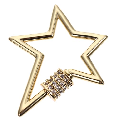 NOLITOY Screw Karabiner Kettenverschluss DIY Schmuckverschluss aus Kupfer Langlebig und Rostfrei Kreativer Schlüsselring Anhänger für Halsketten und Armbänder Einfach zu Bedienen Weißer NOLITOY Screw Karabiner Kettenverschluss DIY Schmuckverschluss aus Kupfer Langlebig und Rostfrei Kreativer Schlüsselring Anhänger für Halsketten und Armbänder Einfach zu Bedienen Weißer von NOLITOY