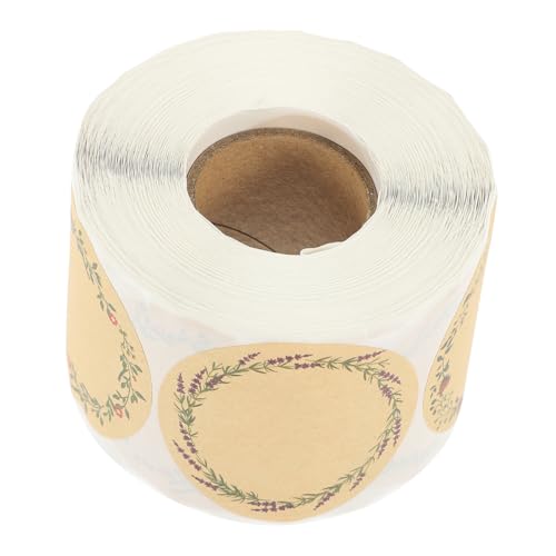 NOLITOY Selbstklebende Kraftpapier Aufkleber Rolle mit Floralen Motiven Dekorative Geschenketiketten zum Versiegeln von Geschenkboxen und DIY Bastelbedarf für Party und Festtage NOLITOY Selbstklebende Kraftpapier Aufkleber Rolle mit Floralen Motiven Dekorative Geschenketiketten zum Versiegeln von Geschenkboxen und DIY Bastelbedarf für Party und Festtage von NOLITOY