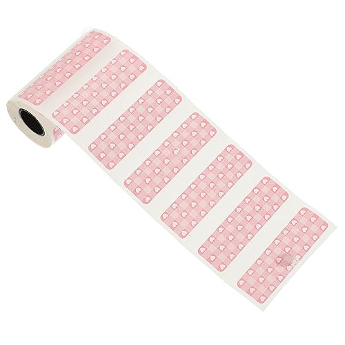 NOLITOY Selbstklebendes Thermopapier Rosa Herz Langlebige Nachfüllrolle für Sofortbildkameras und Etikettendrucker Vielseitig Einsetzbar und Leicht Kompatibel mit Verschiedenen Druckern NOLITOY Selbstklebendes Thermopapier Rosa Herz Langlebige Nachfüllrolle für Sofortbildkameras und Etikettendrucker Vielseitig Einsetzbar und Leicht Kompatibel mit Verschiedenen Druckern von NOLITOY