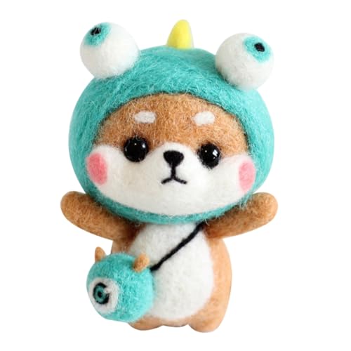 NOLITOY Shiba Inu Wollfilz DIY Materialset Handgefertigtes Nadelfilz Kit für Anfänger und Fortgeschrittene Filz Tier Bastelset und Inklusive Wollroving NOLITOY Shiba Inu Wollfilz DIY Materialset Handgefertigtes Nadelfilz Kit für Anfänger und Fortgeschrittene Filz Tier Bastelset und Inklusive Wollroving von NOLITOY
