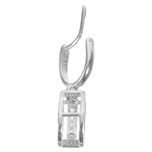 NOLITOY Silber Anhänger Verschluss mit Großer Clasp Connector für DIY Schmuckherstellung Langlebig und Elegant für Ketten und Armbänder von NOLITOY