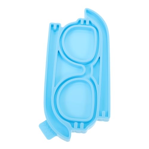 NOLITOY Silikonform Brillenform für Resin Gießen Flexibel Reißfest Langlebig Wiederverwendbar DIY Epoxidharz Gießform Dekorativ Blau von NOLITOY