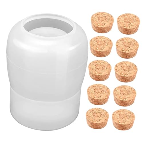 NOLITOY Silikonform Vorratsglas Flexibel Geruchsneutral DIY Epoxidharz Gießform für Aufbewahrung Flasche Basteln Weich Elastisch Bpa frei Praktisch von NOLITOY