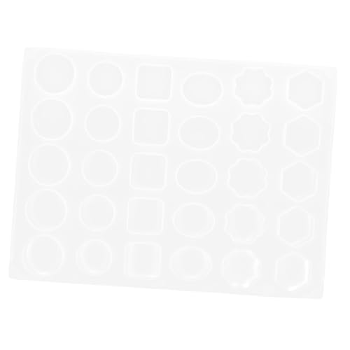 NOLITOY Silikonform Wachssiegel Matte mit Geometrischen Stempeln Flexible Gießform für Massenhafte Wachssiegel Herstellung Langlebiges Silikon für Einfache Siegelprägung Einladungen von NOLITOY