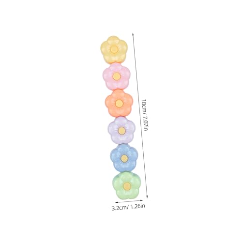 NOLITOY Stackbare Blumen highlighter Multifunktionale Kompakte Scrapbook Marker Leuchtende Pastellfarben Sanft Schreibend für Schüler und DIY Bastelprojekte von NOLITOY