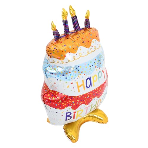 NOLITOY Stehender Folienballon Happy Birthday mit Basis Kuchenballon zur Geburtstagsfeierdekoration Langlebiges Aluminiumfolie Einfach zu Lebendige für Ihre Party NOLITOY Stehender Folienballon Happy Birthday mit Basis Kuchenballon zur Geburtstagsfeierdekoration Langlebiges Aluminiumfolie Einfach zu Lebendige für Ihre Party von NOLITOY