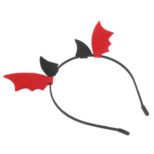 NOLITOY Halloween Teufels-haarreif Mit Fledermausohren Einzigartiges Kopfschmuck-accessoire Für Karneval Cosplay Und Halloween-party Bequeme Passform Und Kreative Gestaltung Für Fotos von NOLITOY