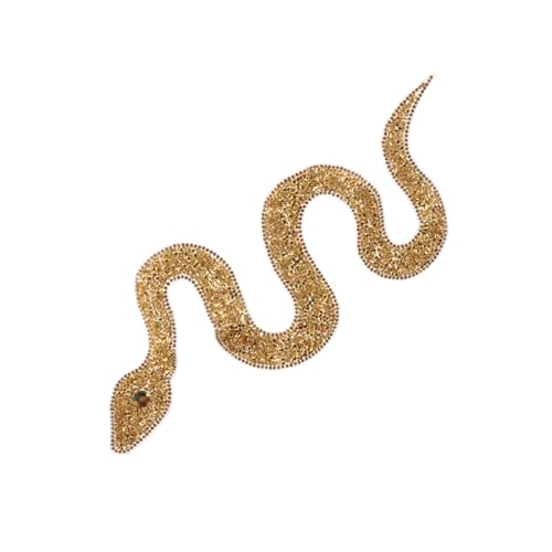 NOLITOY Strass Schlangen Aufnäher Zum Aufbügeln Goldfarben DIY Kleidung Patch Applikation Für Jacken Taschen Hüte Schuhe Mit Hotfix Kleber Und Nähten Für Langlebige Verzierung NOLITOY Strass Schlangen Aufnäher Zum Aufbügeln Goldfarben DIY Kleidung Patch Applikation Für Jacken Taschen Hüte Schuhe Mit Hotfix Kleber Und Nähten Für Langlebige Verzierung von NOLITOY