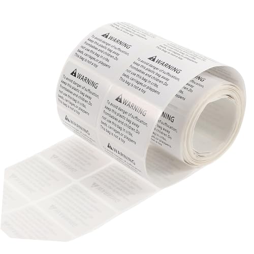 NOLITOY Suffocation Warning Label Aufkleber Selbstklebend für Plastiktüten Lesbar Warnhinweis gegen Erstickungsgefahr NOLITOY Suffocation Warning Label Aufkleber Selbstklebend für Plastiktüten Lesbar Warnhinweis gegen Erstickungsgefahr von NOLITOY