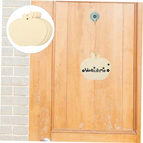 NOLITOY Teiliges Apfelförmige Holzscheiben Unbehandelte DIY Holzstücke zum Bemalen und Basteln Natürliche Holzdekoration für Kreative Handwerksprojekte und Wohnaccessoires von NOLITOY