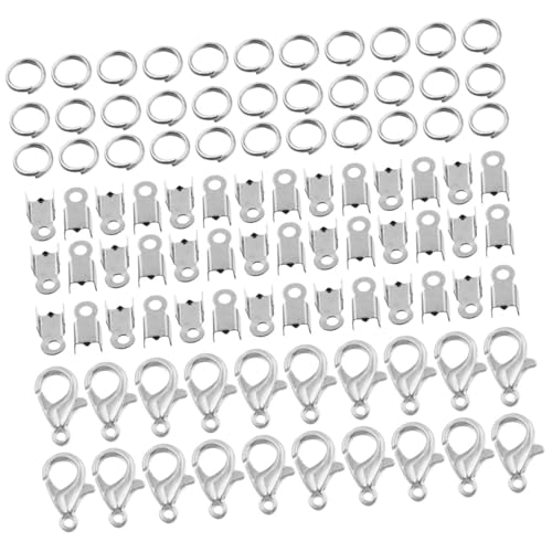NOLITOY Teiliges Schmuckzubehör Set mit Karabinerverschlüssen Quetschringen und Schmuckverbinder für DIY Armband Verschlüsse und Ketten Geeignet für Halsketten Ohrringe und Bastelprojekte NOLITOY Teiliges Schmuckzubehör Set mit Karabinerverschlüssen Quetschringen und Schmuckverbinder für DIY Armband Verschlüsse und Ketten Geeignet für Halsketten Ohrringe und Bastelprojekte von NOLITOY