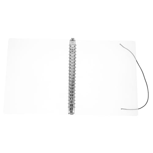 NOLITOY Transparentes Ringbuch Cover Wiederverwendbare Notizbuch Hülle aus Dokumentenorganizer für Notizen und Kreative Projekte Leicht für Zuhause von NOLITOY