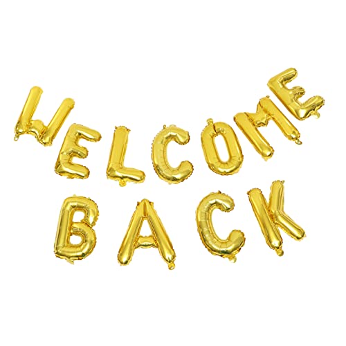 NOLITOY Willkommen Zurück Luftballons Kreative Folienballons Für Schulfeiern Und Zuhause Goldene Buchstabenballons Zur Feier Des Wiedersehens Perfekte Partydekoration NOLITOY Willkommen Zurück Luftballons Kreative Folienballons Für Schulfeiern Und Zuhause Goldene Buchstabenballons Zur Feier Des Wiedersehens Perfekte Partydekoration von NOLITOY