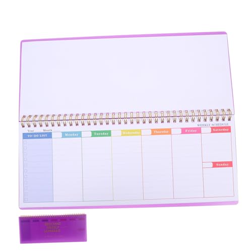 NOLITOY Wöchentliche Pläne wöchentlicher Kalenderplaner Schreibwaren wöchentlicher Notizblock arbeiten Wochenplaner Notizblock Woche Kalender wöchentlicher Tischkalender Eisen Violett NOLITOY Wöchentliche Pläne wöchentlicher Kalenderplaner Schreibwaren wöchentlicher Notizblock arbeiten Wochenplaner Notizblock Woche Kalender wöchentlicher Tischkalender Eisen Violett von NOLITOY