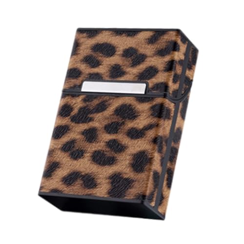 NOLITOY Zigarettenetui Leopard Muster Klappbare Leichte Schutzhülle für Standard Zigarettenschachteln Tragbarer Ergonomischer Halter mit Magnetverschluss Kratzfest und Langlebig NOLITOY Zigarettenetui Leopard Muster Klappbare Leichte Schutzhülle für Standard Zigarettenschachteln Tragbarer Ergonomischer Halter mit Magnetverschluss Kratzfest und Langlebig von NOLITOY