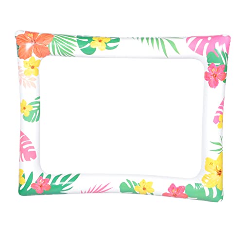 NOLITOY aufblasbarer Bilderrahmen Gefälligkeiten für Poolpartys Strandparty aufblasbarer fotorahmen Mottoparty Hawaii hochzeitsdeko Festival-Bild-Selfie-Rahmen Festival-Foto-Requisite PVC von NOLITOY