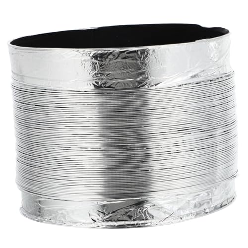 NOLITOY kreativer Luftschlauch entlüften für flexibler Luftkanal Abgasschlauch biegbarer Abgaskanal Lüftungskanal Abluftkanal Küchenabflussschlauch Aluminiumflex Aluminiumfolie Silver NOLITOY kreativer Luftschlauch entlüften für flexibler Luftkanal Abgasschlauch biegbarer Abgaskanal Lüftungskanal Abluftkanal Küchenabflussschlauch Aluminiumflex Aluminiumfolie Silver von NOLITOY