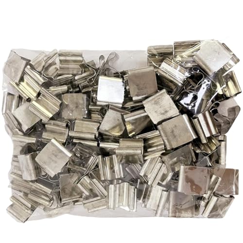 NONDK Dochthalter aus Metall, 100 Stück, Dochthalter für Kerzen mit Holzdocht NONDK Dochthalter aus Metall, 100 Stück, Dochthalter für Kerzen mit Holzdocht von NONDK