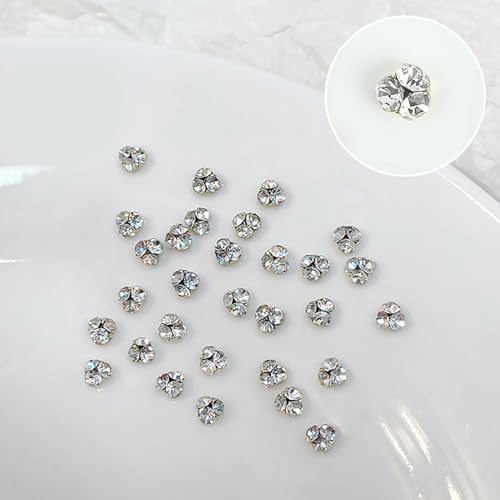 10 Stück modische Glaskunst-Charms, Kristall-Strasssteine, Strasssteine, Maniküre, Dekoration, Kunstkristalle, Schmuckzubehör, Kristall für Nägel, Dekoration, Zubehör 10 Stück modische Glaskunst-Charms, Kristall-Strasssteine, Strasssteine, Maniküre, Dekoration, Kunstkristalle, Schmuckzubehör, Kristall für Nägel, Dekoration, Zubehör von NONGYU