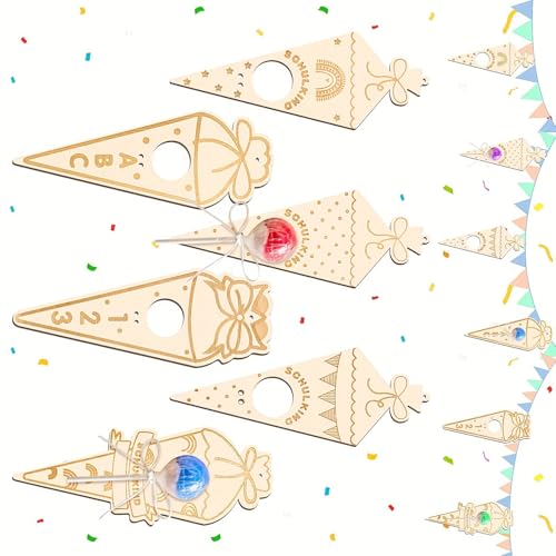 12 Stück handbemalte hölzerne Eiscreme-Dekorationen kreative Kunstprojekte für Kinder und Erwachsene Partyzubehör Handgemachte Eiscreme Ornament 12 Stück handbemalte hölzerne Eiscreme-Dekorationen kreative Kunstprojekte für Kinder und Erwachsene Partyzubehör Handgemachte Eiscreme Ornament von NONGYU