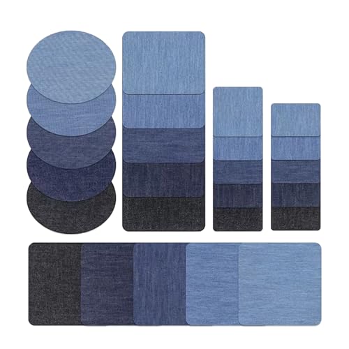 5/25 Stück Flicken für Jeans Kleidung Reparatur Denim-Patches Klebe Jeans Patches Rechteckige Elliptische Patches 5/25 Stück Flicken für Jeans Kleidung Reparatur Denim-Patches Klebe Jeans Patches Rechteckige Elliptische Patches von NONGYU