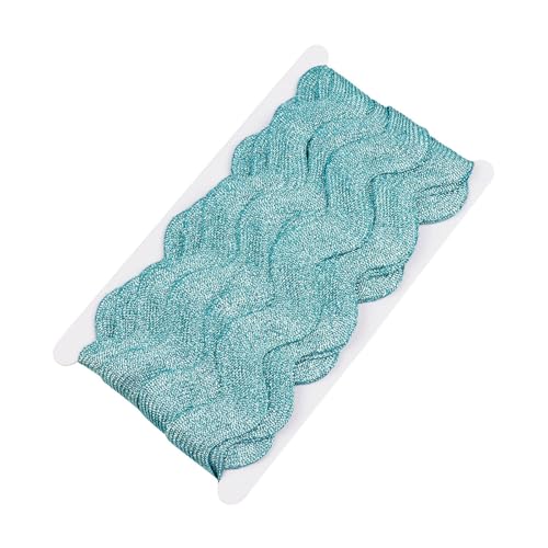 9,1 m S-förmiges Polyester-Näh-Fransenborte 25 mm gewelltes Gurtband für Kleidung, Taschen, Vorhang, Dekoration, Nähen, Handwerk, S-förmiges Polyesterband von NONGYU