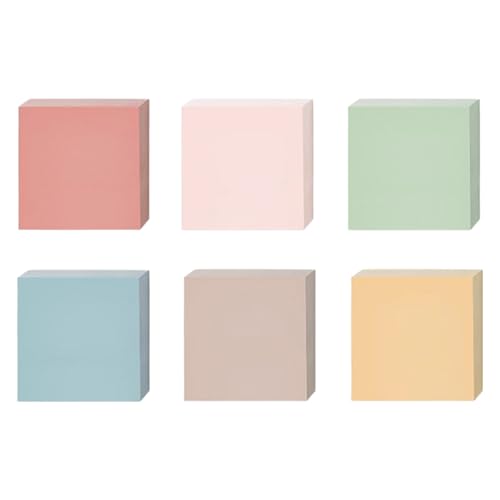 Adheive Notizblöcke, 7,6 x 7,6 cm, unliniert, bunt, 100 Blatt/Block, Erinnerung auf Buch, Kühlschrank, Kalender Adheive Notizblöcke, 7,6 x 7,6 cm, unliniert, bunt, 100 Blatt/Block, Erinnerung auf Buch, Kühlschrank, Kalender von NONGYU