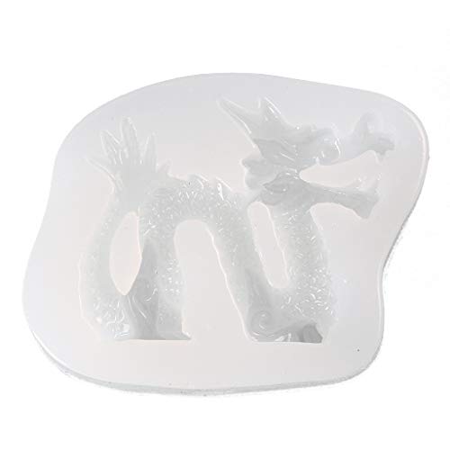 Drachen-Silikonform für handgefertigte Schreibtischdekoration, Gips, Epoxidharz, Silikonform von NONGYU