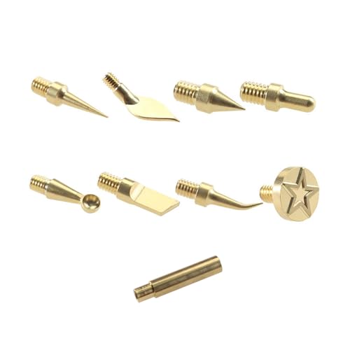 Druckteile Wärmeeinführungswerkzeug Messing Hot Melt Inset Iron Tip Heat Nut für 2,4 Lötkolbenspitze Heißschmelzstanzen von NONGYU