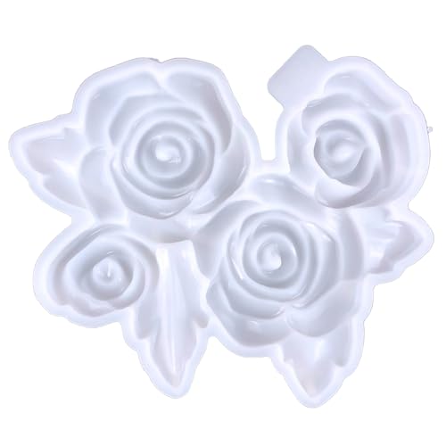 Epoxidharz-Form mit Rosenblüten, Antihaftbeschichtung, Heimdekoration, Gips, Tischdekoration, Werkzeug von NONGYU