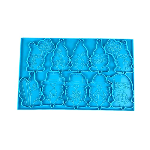 Glänzender Weihnachtsmann, kleine Silikon-Epoxidharz-Form, Schlüsselanhänger, Schmuck, für Weihnachten von NONGYU