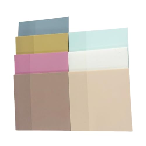 Haftnotizen, selbstklebend, transparent, Pastellfarben, Notizblock für Zuhause von NONGYU