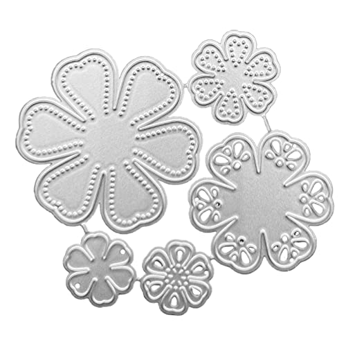 Karbonstahl 6 Blütenblätter Blumen Form Stanzformen Prägeschablonen Vorlage für dekorative Papierkarten von NONGYU