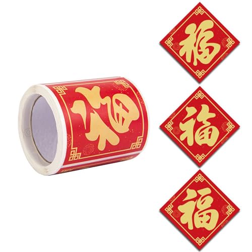 NONGYU 100 Blatt Scrapbooking Chinesisches Neujahr Aufkleber Umschlag Etikett Dekorative Aufkleber Verpackung Decors Aufkleber von NONGYU