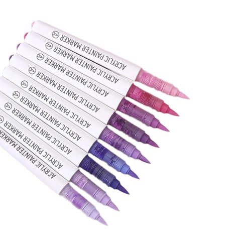 NONGYU 9-teiliges Acryl-Marker-Set, Farbmarker, Acrylmalstift, Acrylfarben-Marker, Zeichenstift für Glasstein-Zeichnungen NONGYU 9-teiliges Acryl-Marker-Set, Farbmarker, Acrylmalstift, Acrylfarben-Marker, Zeichenstift für Glasstein-Zeichnungen von NONGYU