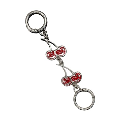 NONGYU Cherries Geldbörsen-Verlängerungskette, verstellbarer Riemen für Damen, modisches Taschenzubehör mit Legierungsverschlüssen NONGYU Cherries Geldbörsen-Verlängerungskette, verstellbarer Riemen für Damen, modisches Taschenzubehör mit Legierungsverschlüssen von NONGYU