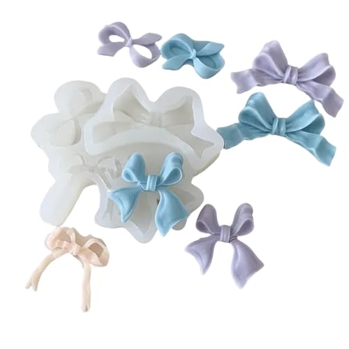NONGYU Handgefertigte Schokoladen- und Fondantformen mit Schleife, Cupcake-Topper, Formen für Geburtstagsparty, Hochzeit, Kuchendekoration NONGYU Handgefertigte Schokoladen- und Fondantformen mit Schleife, Cupcake-Topper, Formen für Geburtstagsparty, Hochzeit, Kuchendekoration von NONGYU