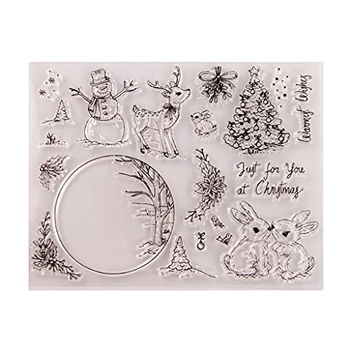NONGYU Transparenter Silikon-Stempel mit Schneemann-Motiv, für Scrapbooking, Prägung, Fotoalbum NONGYU Transparenter Silikon-Stempel mit Schneemann-Motiv, für Scrapbooking, Prägung, Fotoalbum von NONGYU