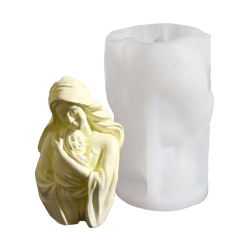 Silikonform für die Herstellung von 3D-Epoxidharz-Formen der Heiligen Mutter, ideal für Basteldekorationen und Heimdekorationen von NONGYU