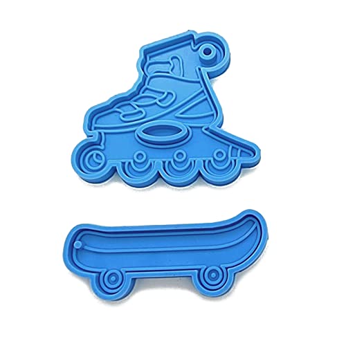 Skateboard-Silikon-Schlüsselanhänger-Formen, Epoxidharz-Gussformen, Silikon-Schlüsselanhänger, Anhänger-Form für Schlüsselanhänger-Dekorationen von NONGYU