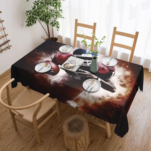 NONHAI Tischdecke für rechteckige Tische, American Football-Tischdecken, knitterfrei, Tischdecke für Küche, 137,2 x 182,9 cm, Tischdecke für Esszimmer, Bauernhaus, Dekoration, Tischdecke NONHAI Tischdecke für rechteckige Tische, American Football-Tischdecken, knitterfrei, Tischdecke für Küche, 137,2 x 182,9 cm, Tischdecke für Esszimmer, Bauernhaus, Dekoration, Tischdecke von NONHAI