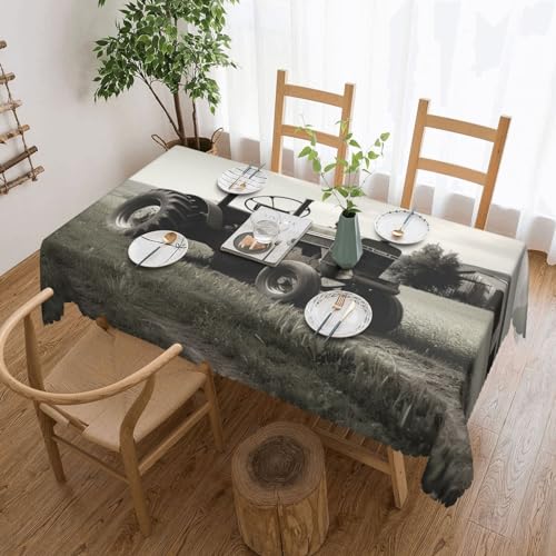 NONHAI Tischdecke für rechteckige Tische, Traktor, Landwirtschaft, ruhige Tischdecken, knitterfrei, Tischdecke für Küche, 137,2 x 182,9 cm, Tischdecke für Esszimmer, Bauernhaus, Dekoration, Tischdecke NONHAI Tischdecke für rechteckige Tische, Traktor, Landwirtschaft, ruhige Tischdecken, knitterfrei, Tischdecke für Küche, 137,2 x 182,9 cm, Tischdecke für Esszimmer, Bauernhaus, Dekoration, Tischdecke von NONHAI