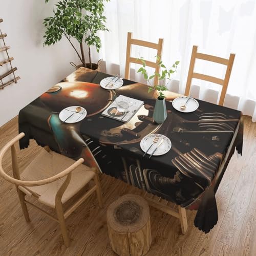 NONHAI Tischdecke für rechteckige Tische, Vintage-Flugzeug-Propeller-Tischdecken, knitterfrei, Tischdecke für Küche, 137,2 x 182,9 cm, Tischdecke für Esszimmer, Bauernhaus, Dekoration, Tischdecke NONHAI Tischdecke für rechteckige Tische, Vintage-Flugzeug-Propeller-Tischdecken, knitterfrei, Tischdecke für Küche, 137,2 x 182,9 cm, Tischdecke für Esszimmer, Bauernhaus, Dekoration, Tischdecke von NONHAI
