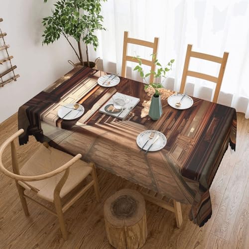 NONHAI Tischdecke für rechteckige Tische, Vintage-Korridor-Tischdecken, knitterfrei, Tischdecke für Küche, 137,2 x 182,9 cm, Tischdecke für Esszimmer, Bauernhaus, Dekoration, Tischdecke NONHAI Tischdecke für rechteckige Tische, Vintage-Korridor-Tischdecken, knitterfrei, Tischdecke für Küche, 137,2 x 182,9 cm, Tischdecke für Esszimmer, Bauernhaus, Dekoration, Tischdecke von NONHAI