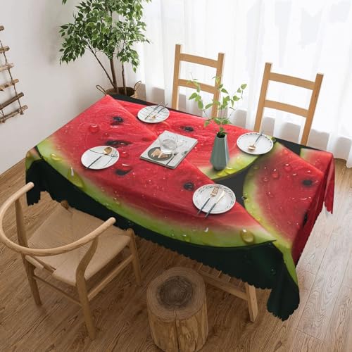 NONHAI Tischdecke für rechteckige Tische, Wassermelone, schöne Tischdecken, knitterfrei, Tischdecke für Küche, 137,2 x 182,9 cm, Tischdecke für Esszimmer, Bauernhaus, Dekoration, Tischdecke NONHAI Tischdecke für rechteckige Tische, Wassermelone, schöne Tischdecken, knitterfrei, Tischdecke für Küche, 137,2 x 182,9 cm, Tischdecke für Esszimmer, Bauernhaus, Dekoration, Tischdecke von NONHAI